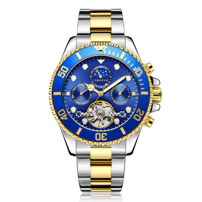 Jasper | Automatisch Tourbillon-polshorloge van Roestvrij Staal met Kalenderfunctie 0