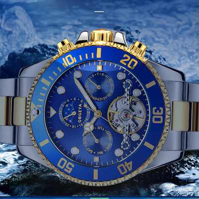 Jasper | Automatisch Tourbillon-polshorloge van Roestvrij Staal met Kalenderfunctie 3