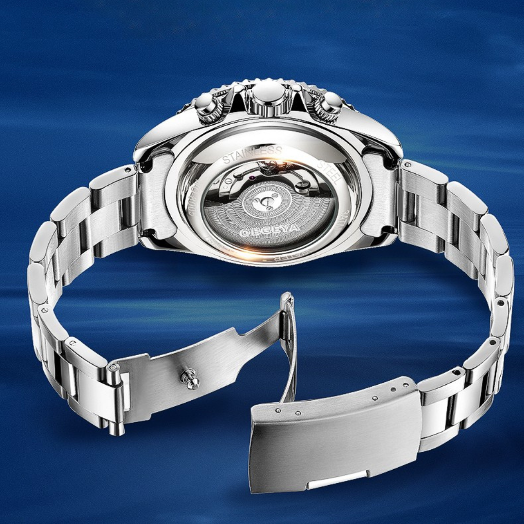 Jasper | Automatisch Tourbillon-polshorloge van Roestvrij Staal met Kalenderfunctie 4