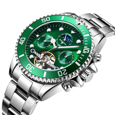 Jasper | Automatisch Tourbillon-polshorloge van Roestvrij Staal met Kalenderfunctie 5