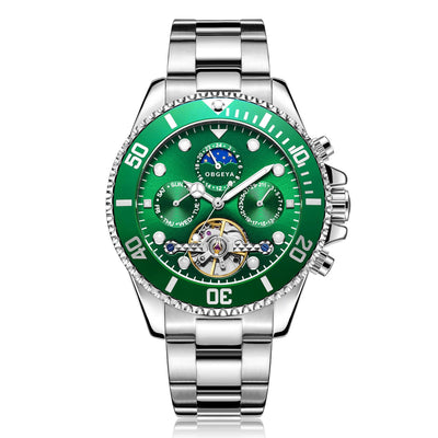 Jasper | Automatisch Tourbillon-polshorloge van Roestvrij Staal met Kalenderfunctie 6