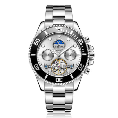 Jasper | Automatisch Tourbillon-polshorloge van Roestvrij Staal met Kalenderfunctie 7