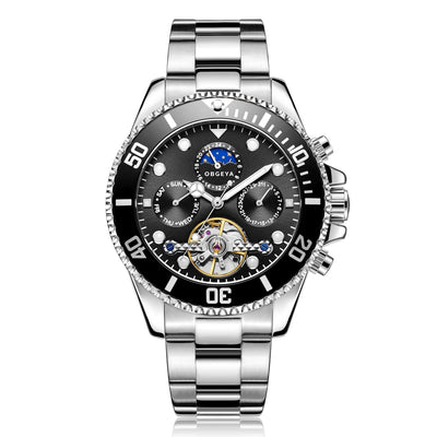 Jasper | Automatisch Tourbillon-polshorloge van Roestvrij Staal met Kalenderfunctie 8