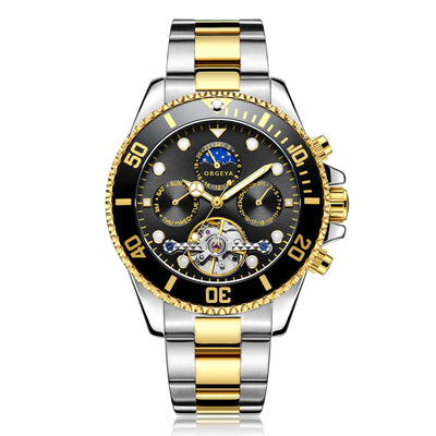Jasper | Automatisch Tourbillon-polshorloge van Roestvrij Staal met Kalenderfunctie 9