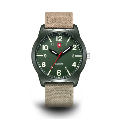 Jasper | Casual Buitensporthorloge met Geweven Canvas Band 0