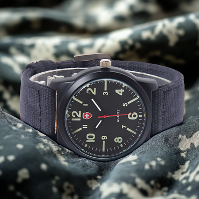 Jasper | Casual Buitensporthorloge met Geweven Canvas Band 5