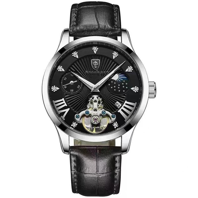 Jasper | Casual Quartz Herenhorloge met Leren Band 8