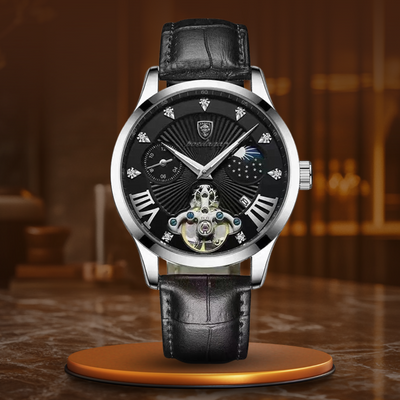 Jasper | Casual Quartz Herenhorloge met Leren Band 9