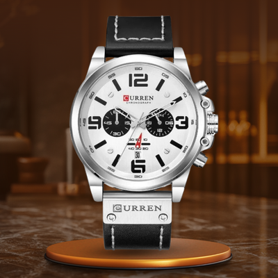 Jasper | Casual Quartz Horloge met Leren Band en Chronograaffunctie 10