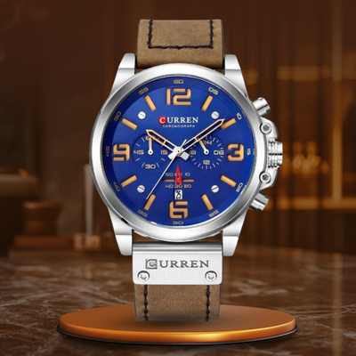 Jasper | Casual Quartz Horloge met Leren Band en Chronograaffunctie 13