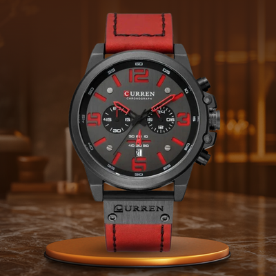 Jasper | Casual Quartz Horloge met Leren Band en Chronograaffunctie 1