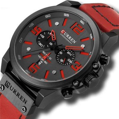 Jasper | Casual Quartz Horloge met Leren Band en Chronograaffunctie 2