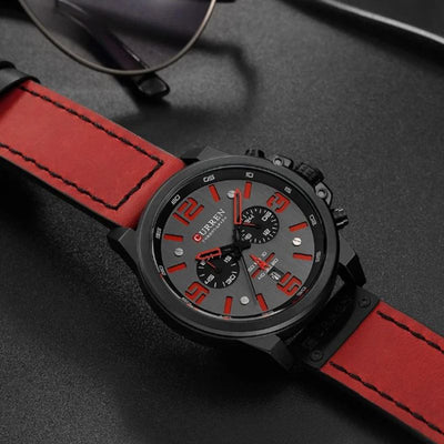 Jasper | Casual Quartz Horloge met Leren Band en Chronograaffunctie 6