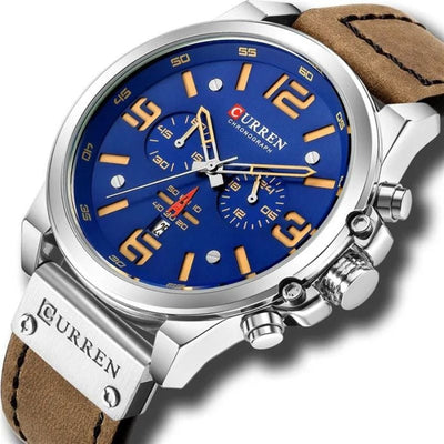 Jasper | Casual Quartz Horloge met Leren Band en Chronograaffunctie 8