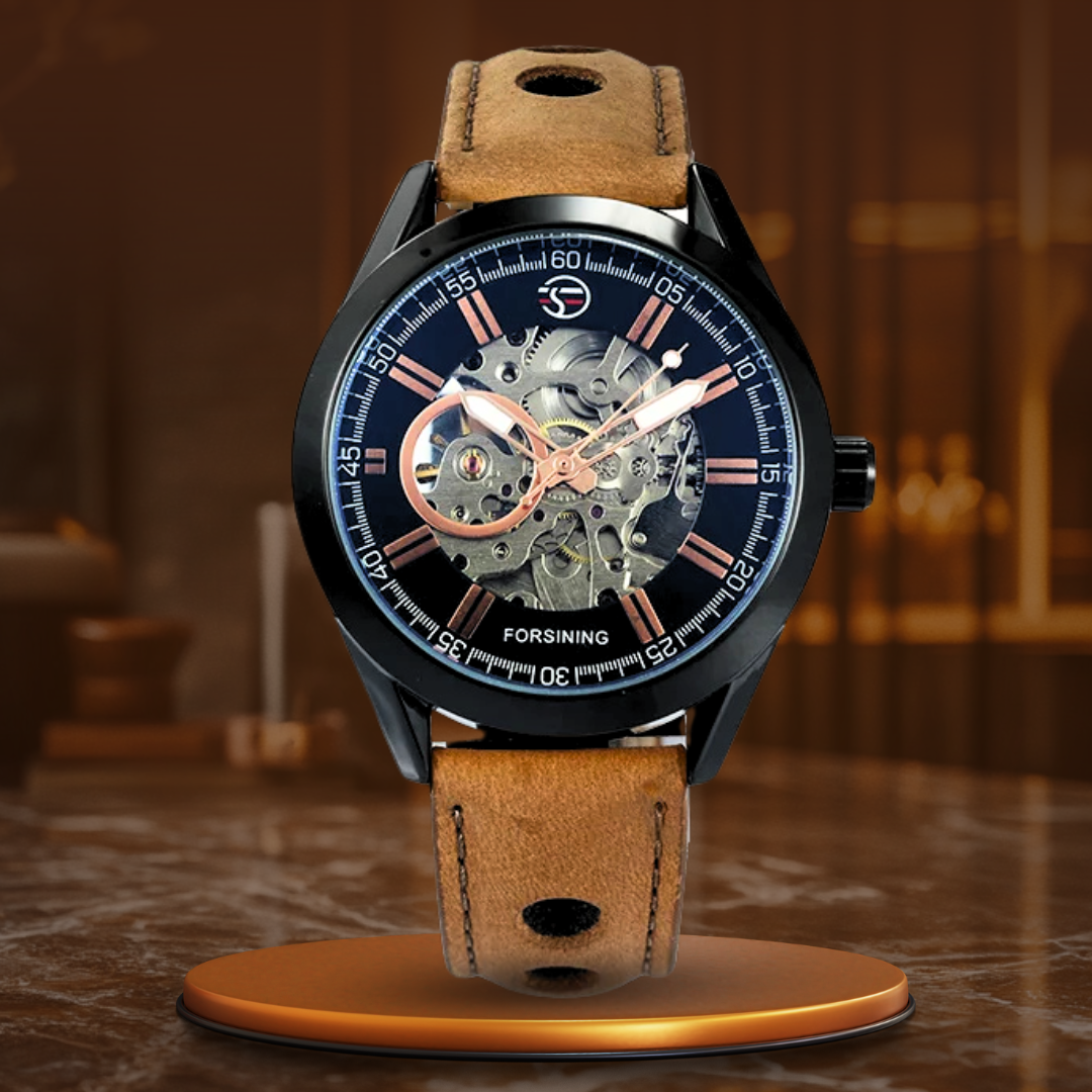 Jasper | Casual Sportautomatisch Horloge met Skeletontwerp 0