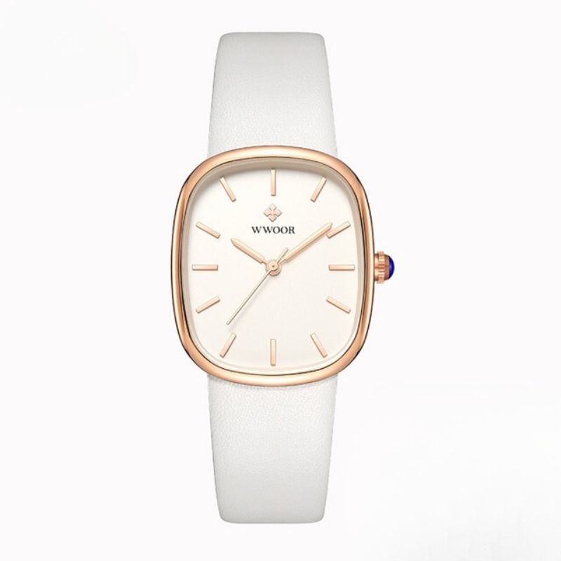 Jasper | Elegant Quartz Horloge met Leren Band 6