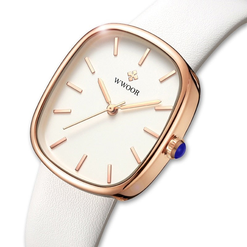 Jasper | Elegant Quartz Horloge met Leren Band 7