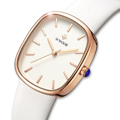 Jasper | Elegant Quartz Horloge met Leren Band 7