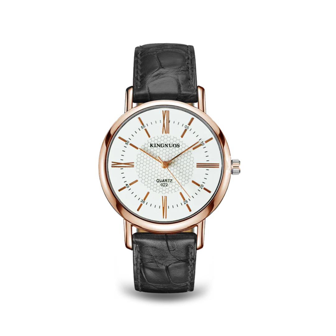 Jasper | Kwartshorloge met Leren Band en Quartz Uurwerk 5