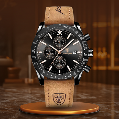 Jasper | Lichtgevend Chronograafhorloge met Datum en Kwarts Uurwerk 12