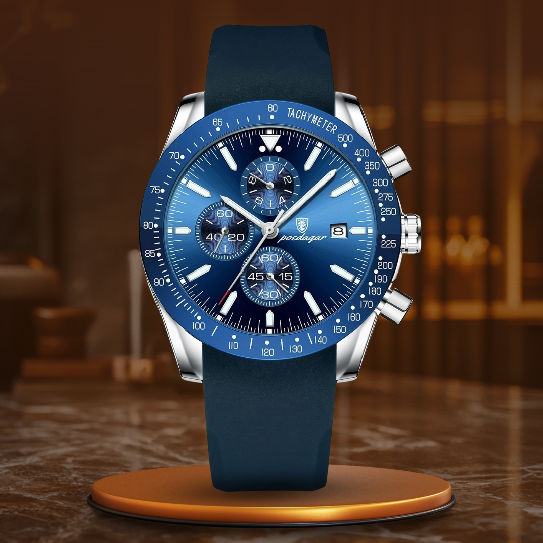 Jasper | Lichtgevend Chronograafhorloge met Datum en Kwarts Uurwerk 13