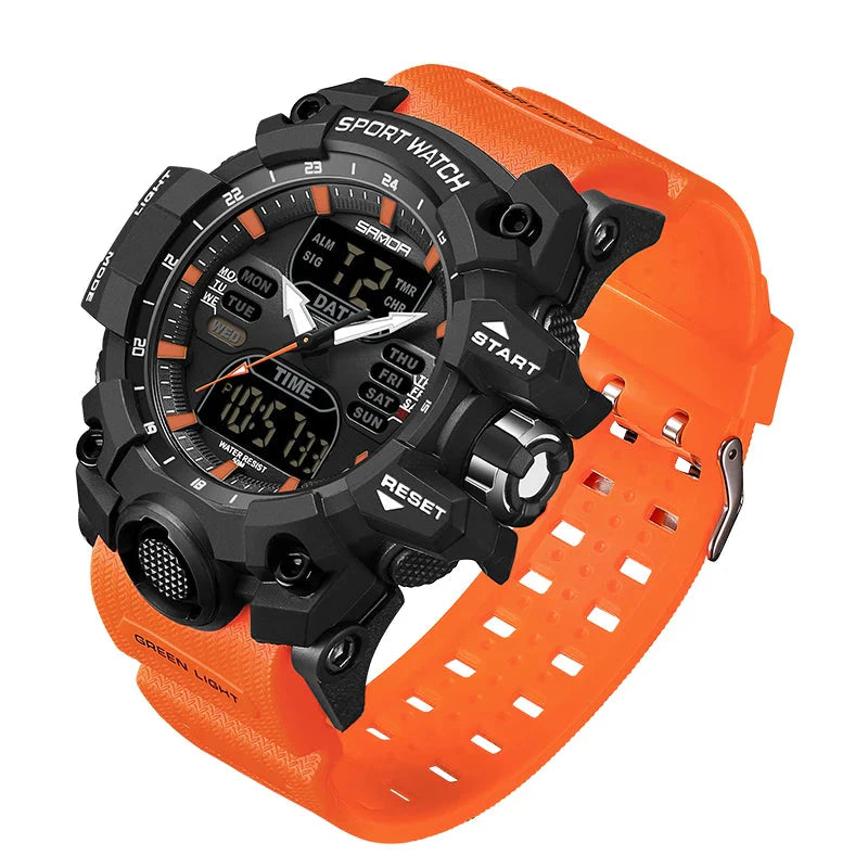 Jasper | Militair Buitensporthorloge met Dubbel Displaysysteem en Waterdichtheid 50M 0