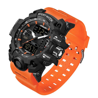 Jasper | Militair Buitensporthorloge met Dubbel Displaysysteem en Waterdichtheid 50M 0