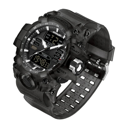 Jasper | Militair Buitensporthorloge met Dubbel Displaysysteem en Waterdichtheid 50M 10