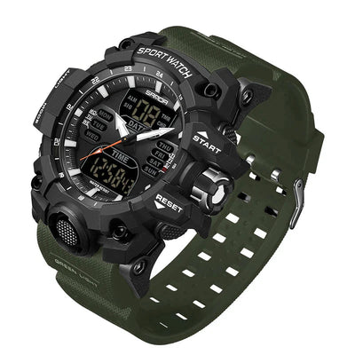 Jasper | Militair Buitensporthorloge met Dubbel Displaysysteem en Waterdichtheid 50M 12
