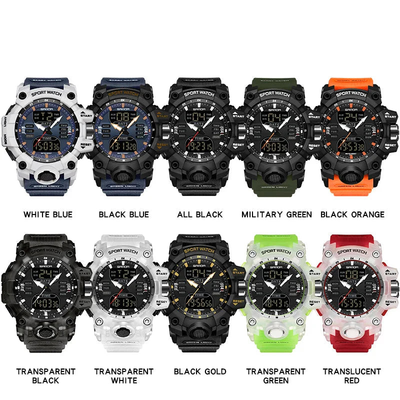 Jasper | Militair Buitensporthorloge met Dubbel Displaysysteem en Waterdichtheid 50M 6