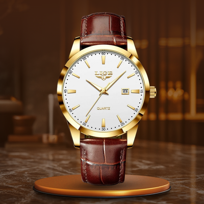 Jasper | Militair Leren Horloge met Datum- en Weekweergave 1