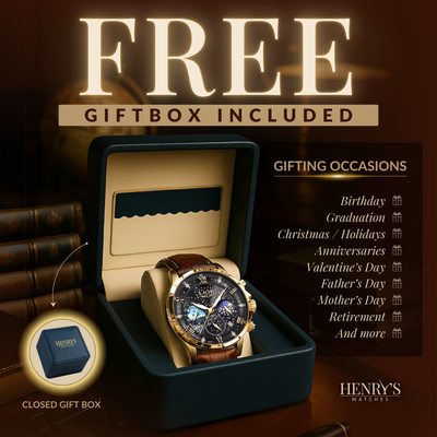 Jasper | Militair Leren Horloge met Datum- en Weekweergave 3