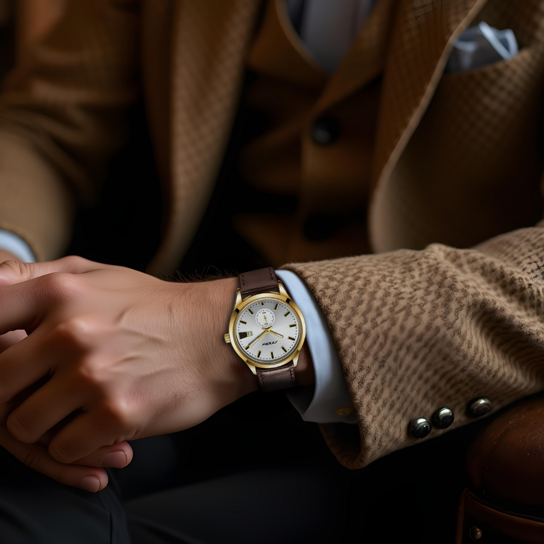 Jasper | Minimalistisch Herenhorloge met Lederen Band en Quartz Uurwerk 3