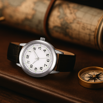 Jasper | Minimalistisch Roestvrijstalen Horloge met Leren Band 4