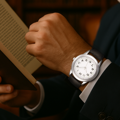 Jasper | Minimalistisch Roestvrijstalen Horloge met Leren Band 8