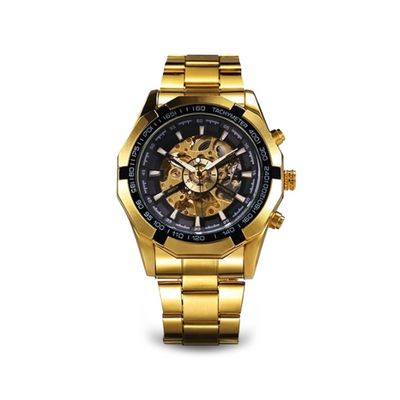 Jasper | Motorhead Dagger Uurwerk met Skeleton Wijzerplaat en Stalen Band 1