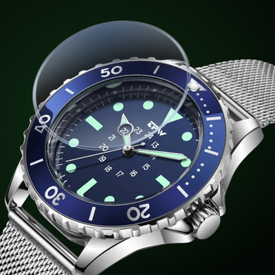 Jasper | Tactisch Duikerstijl Horloge met Stoffen Band en 24-Uurs Wijzerplaat 4