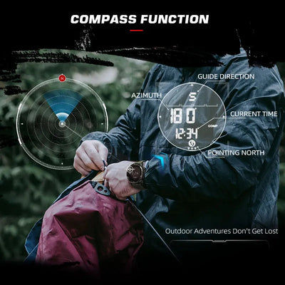 Jeroen | Militair Digitaal Sporthorloge met Kompasfunctie en LED-Display 6