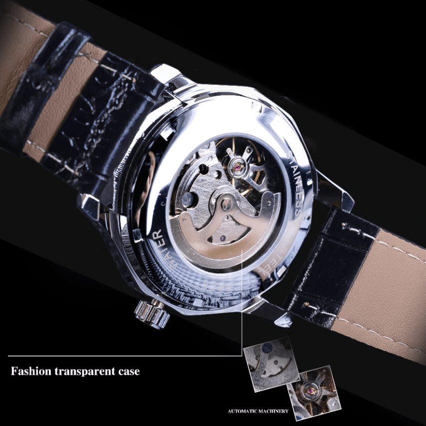 Joris | Automatisch Horloge met Transparante Skeletwijzerplaat 6