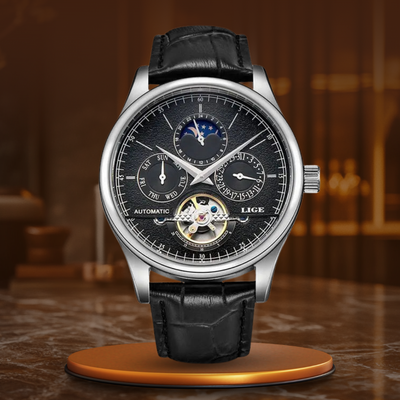 Joris | Automatisch Mechanisch Horloge met Tourbillon en Leren Band 0