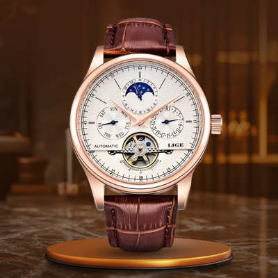 Joris | Automatisch Mechanisch Horloge met Tourbillon en Leren Band 11
