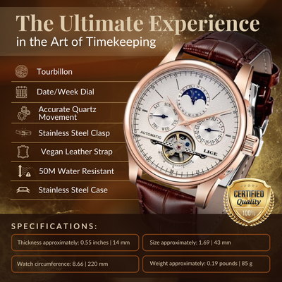 Joris | Automatisch Mechanisch Horloge met Tourbillon en Leren Band 6