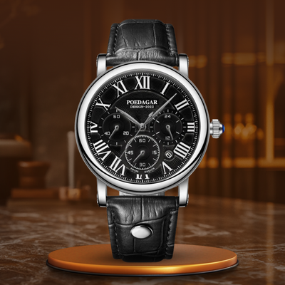 Joris | Casual Chronograafhorloge met Leren Band en Datumweergave 10