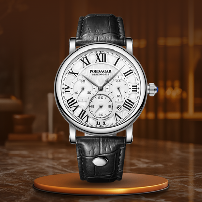 Joris | Casual Chronograafhorloge met Leren Band en Datumweergave 11