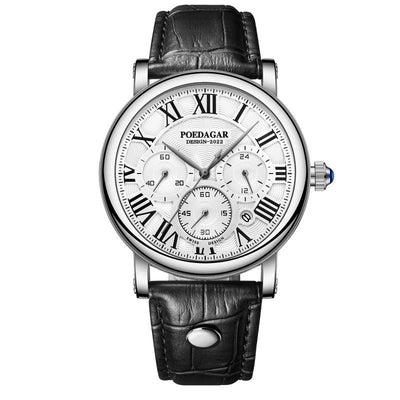 Joris | Casual Chronograafhorloge met Leren Band en Datumweergave 6