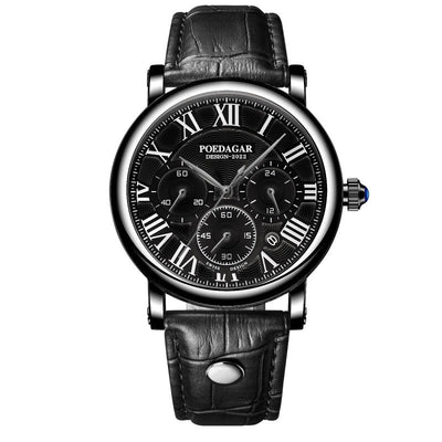 Joris | Casual Chronograafhorloge met Leren Band en Datumweergave 8