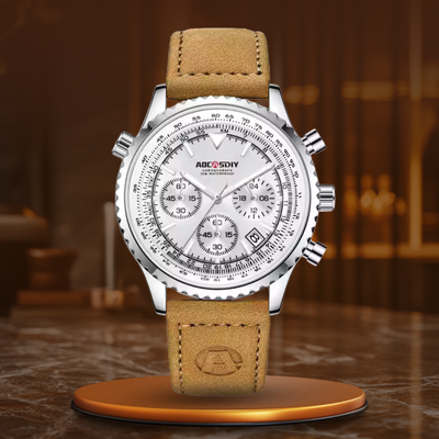 Joris | Chronograaf Horloge met Leren Band en Lichtgevende Wijzerplaat 12