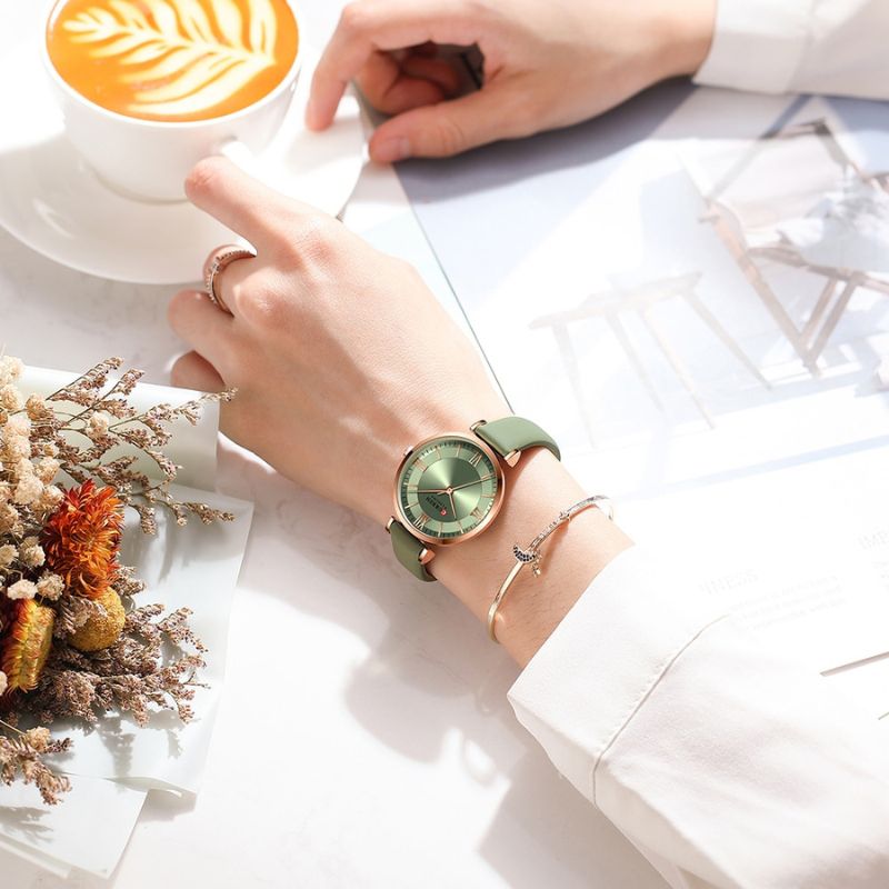 Joris | Dames Horloge Met Vegan Leren Band 8