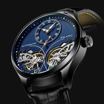 Joris | Dubbel Tourbillon Mechanisch Horloge met Lichtgevende Wijzers 6