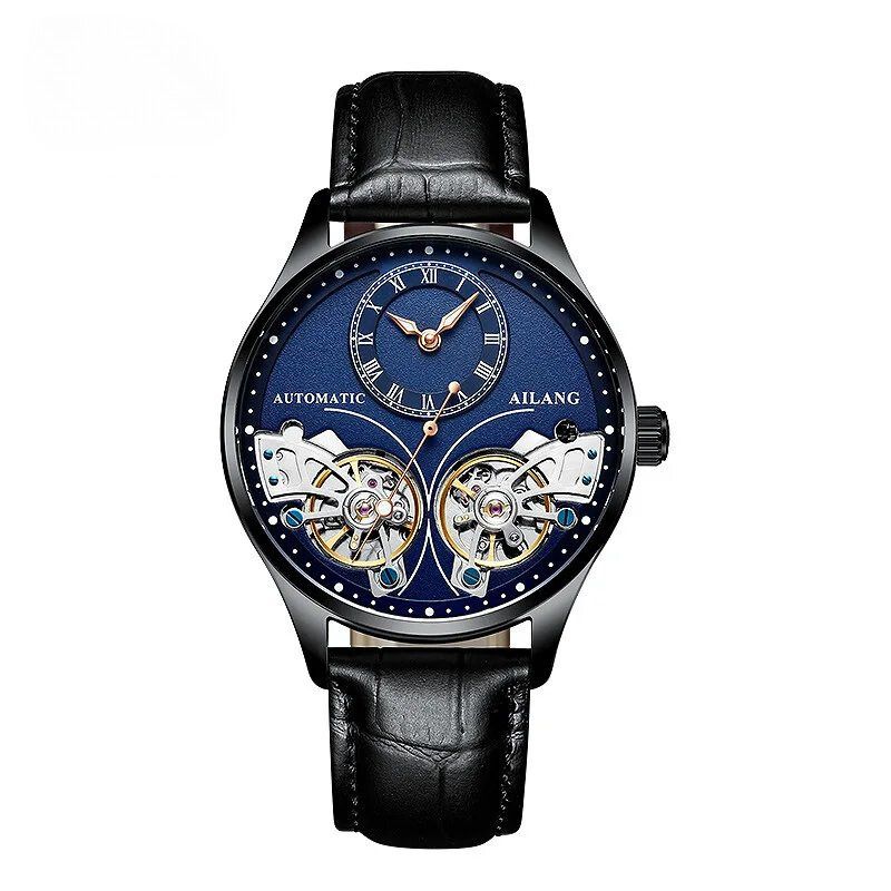 Joris | Dubbel Tourbillon Mechanisch Horloge met Lichtgevende Wijzers 7